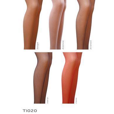 Колготки в сеточку без выделенных трусиков Passion TI020 nero 1/2 (fishnet) типа Кабаретка, Черный