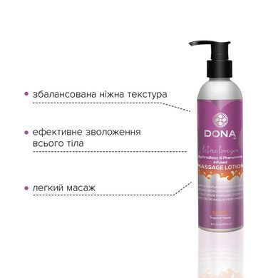 Масажний лосьон DONA Sassy &ndash; Tropical Tease (235 мл) зволожувальний з афродизіаками та феромонами