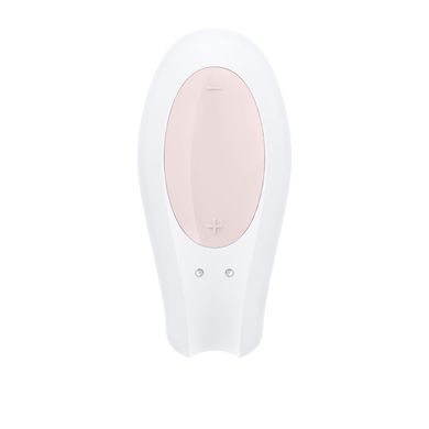 Смартвібратор для пар Satisfyer Double Joy White із широким кліторальним стимулятором