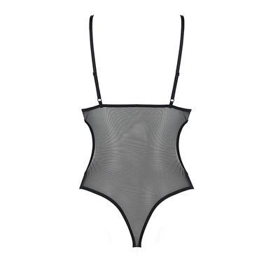 Боди с ажурным лифом Christa Body black S/M &mdash; Passion, Черный