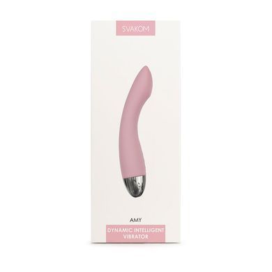 Вібратор для точки G з інтелектуальним режимом Svakom Amy Pale Pink, Рожевий