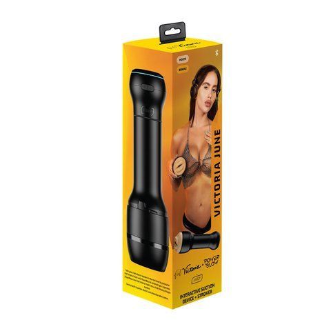 Мастурбатор-ротик Kiiroo FeelVictoria Mouth со всасывающей интерактивной насадкой PowerBlow Combo