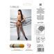 Колготки з відкритим доступом, контрастна лінія TIOPEN 010 black 1/2 (20 den) &mdash; Passion, Черный