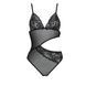 Боди с ажурным лифом Christa Body black S/M &mdash; Passion, Черный