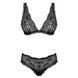 Комплект Obsessive Sweetia 2-pcs set black S/M