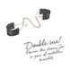 Наручники Bijoux Indiscrets Desir Metallique Handcuffs - Black, металеві, стильні браслети, Черный