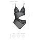 Боди с ажурным лифом Christa Body black S/M &mdash; Passion, Черный