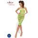 Бодистокинг Passion BS033 green, платье-сетка на бретелях, прозрачное, Зелёный