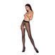 Колготки з відкритим доступом, контрастна лінія TIOPEN 010 black 1/2 (20 den) &mdash; Passion, Черный