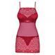 Сексуальное платье Obsessive Lividia chemise & thong red L/XL