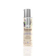 Масажна олія System JO - Naturals Massage Oil - Lavender & Vanilla з натуральними ефірними оліями (1