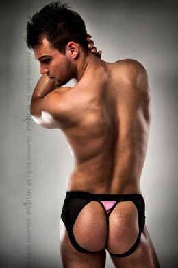 Чоловічі трусики з рожевим гульфіком Passion 007 THONG pink L/XL, Рожевий