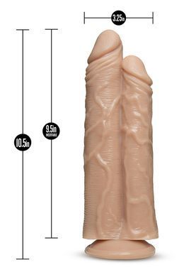 Двойной фаллоимитатор DR. SKIN DR. DOUBLE STUFFED FLESH