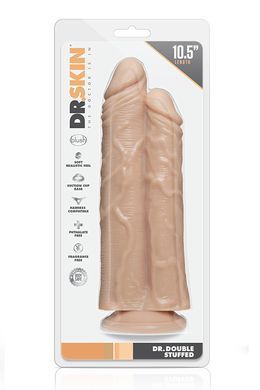 Двойной фаллоимитатор DR. SKIN DR. DOUBLE STUFFED FLESH