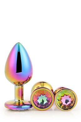 Набор радужных анальных пробок GLEAMING LOVE MULTICOLOUR PLUG SET