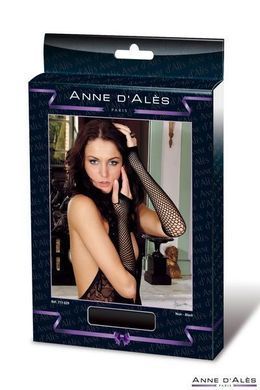 Мітенки сітка Anne De Ales Black, Черный