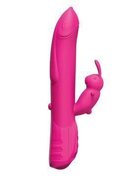 Вибратор-кролик Love To Love Sexy Bunny 2, с вращением головки, 3 вибромотора, Розовый