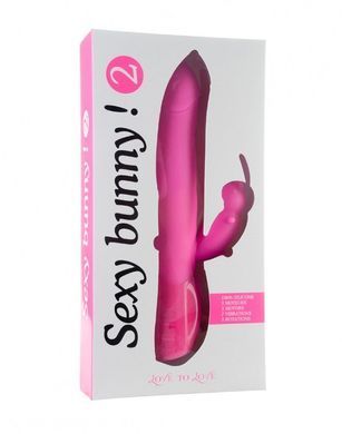 Вібратор-кролик Love To Love Sexy Bunny 2, з обертанням голівки, 3 вібромотори, Рожевий