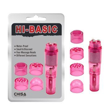 Вибратор&nbsp;клиторальный&nbsp;с&nbsp;насадками Chisa&nbsp;Hi-Basic&nbsp;THE&nbsp;ULTIMATE&nbsp;MINI-MA