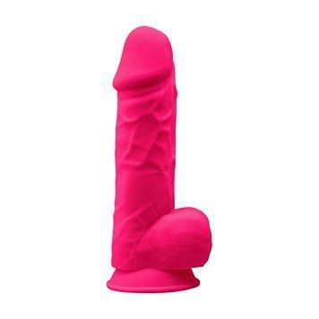 Фаллоимитатор SilexD Norman Pink (MODEL 4 size 8.5in), двухслойный, силикон + Silexpan, диаметр 5 см