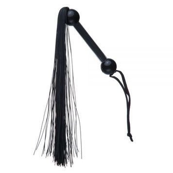 F61405 батіг SILICONE FLOGGER WHIP BLACK
