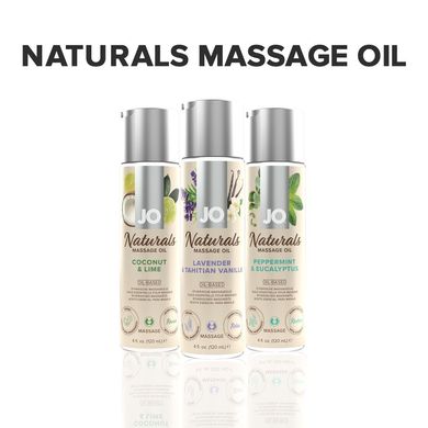 Массажное масло System JO – Naturals Massage Oil – Lavender & Vanilla с натуральными эфирными маслам