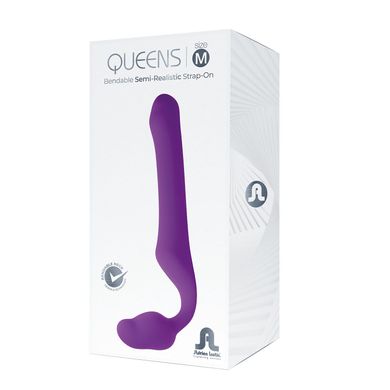 Безремневой страпон Adrien Lastic Queens M, регулируемый изгиб, диаметр 3,4 см