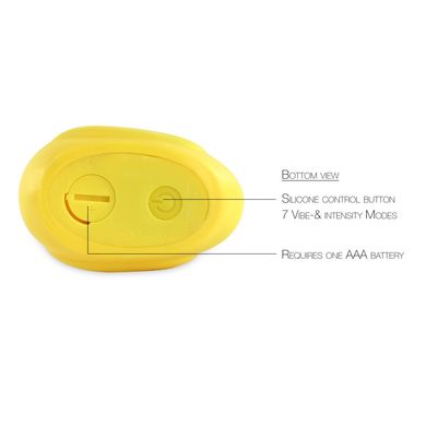 Вібромасажер качечка I Rub My Duckie - Classic Yellow v2.0, скромняжка, Жовтий