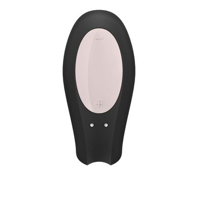 Смартвібратор для пар Satisfyer Double Joy Black із широким кліторальним стимулятором