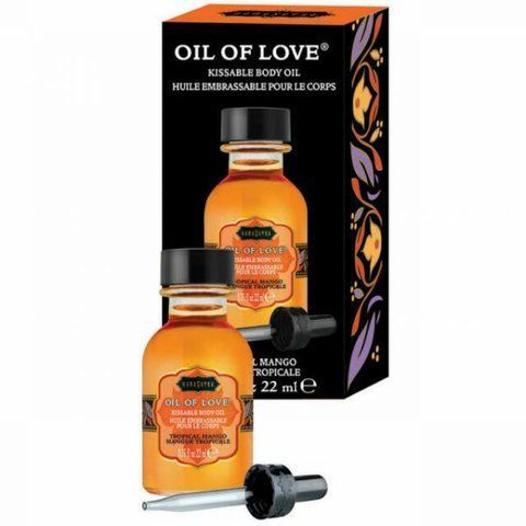 Съедобное&nbsp;масло для поцелуев Kamasutra&nbsp;OIL&nbsp;OF&nbsp;LOVE&nbsp;Тропическое Манго&nbsp;22&nbsp;мл
