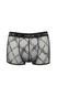 Мужские прозрачные боксеры Passion Short James L/XL, черные, сетка