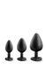Набор анальных пробок LUXE BLING PLUGS TRAINING KIT BLACK