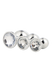 Набір анальних пробок Dream Toys GLEAMING LOVE SILVER PLUG SET