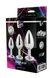 Набір анальних пробок Dream Toys GLEAMING LOVE SILVER PLUG SET