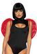 Leg Avenue Marabou feather devil wings Red