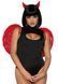 Leg Avenue Marabou feather devil wings Red