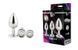 Набір анальних пробок Dream Toys GLEAMING LOVE SILVER PLUG SET