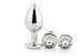 Набір анальних пробок Dream Toys GLEAMING LOVE SILVER PLUG SET