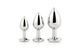 Набір анальних пробок Dream Toys GLEAMING LOVE SILVER PLUG SET