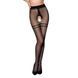 Колготки з відкритим доступом, контрастна подвійна резинка TIOPEN 015 black 1/2 (20 den) &mdash; Passion, Черный