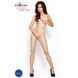 Бодістокінг Passion BS005 white, укорочений комбінезон, Білий