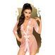 Комплект з прозорим пеньюаром та мініатюрними стрінгами Penthouse - Midnight Mirage Rose S/L, Рожевий