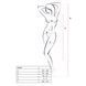 Бодістокінг Passion BS005 white, укорочений комбінезон, Білий