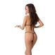 Комплект білизни MELISSA BIKINI black S/M - Passion: ліф зі шнурівкою і трусики стрінги, Черный