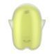 Вакуумный клиторальный стимулятор с вибрацией Satisfyer Glowing Ghost Yellow, светящийся в темноте