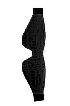 Маска на очі BLAZE LUXUARY BLINDFOLD CROCO BLACK, Черный