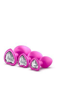 Набор анальных пробок LUXE BLING PLUGS TRAINING KIT PINK