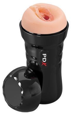 Мастурбатор Вагіна в чорній колбі Pipedream PDX Extreme Wet Pussies, що самозмазується