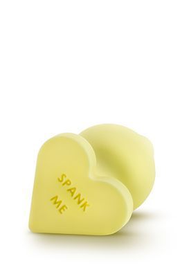 Анальний плаг PLAY WITH ME CANDY HEART SPANK ME YELLOW