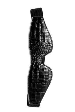 Маска на глаза BLAZE LUXUARY BLINDFOLD CROCO BLACK, Черный
